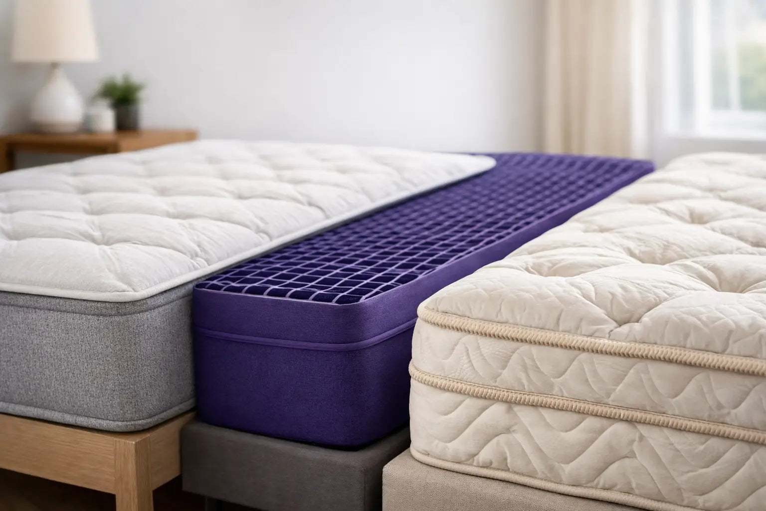 Compare Casper Purple Saatva Mattresses