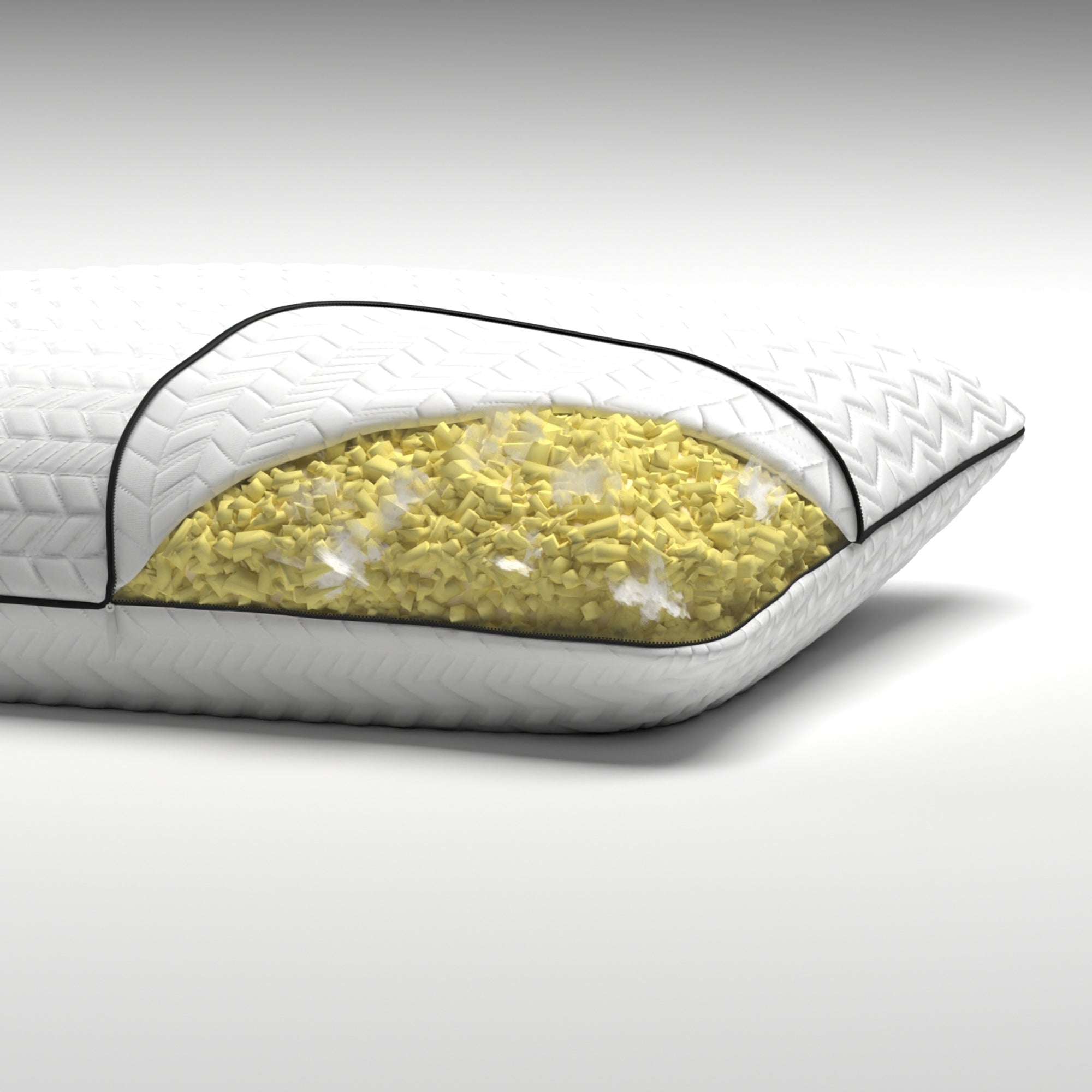 Vyro Reactive Shredded Memory Foam Pillow — Adjustable Loft - Standard