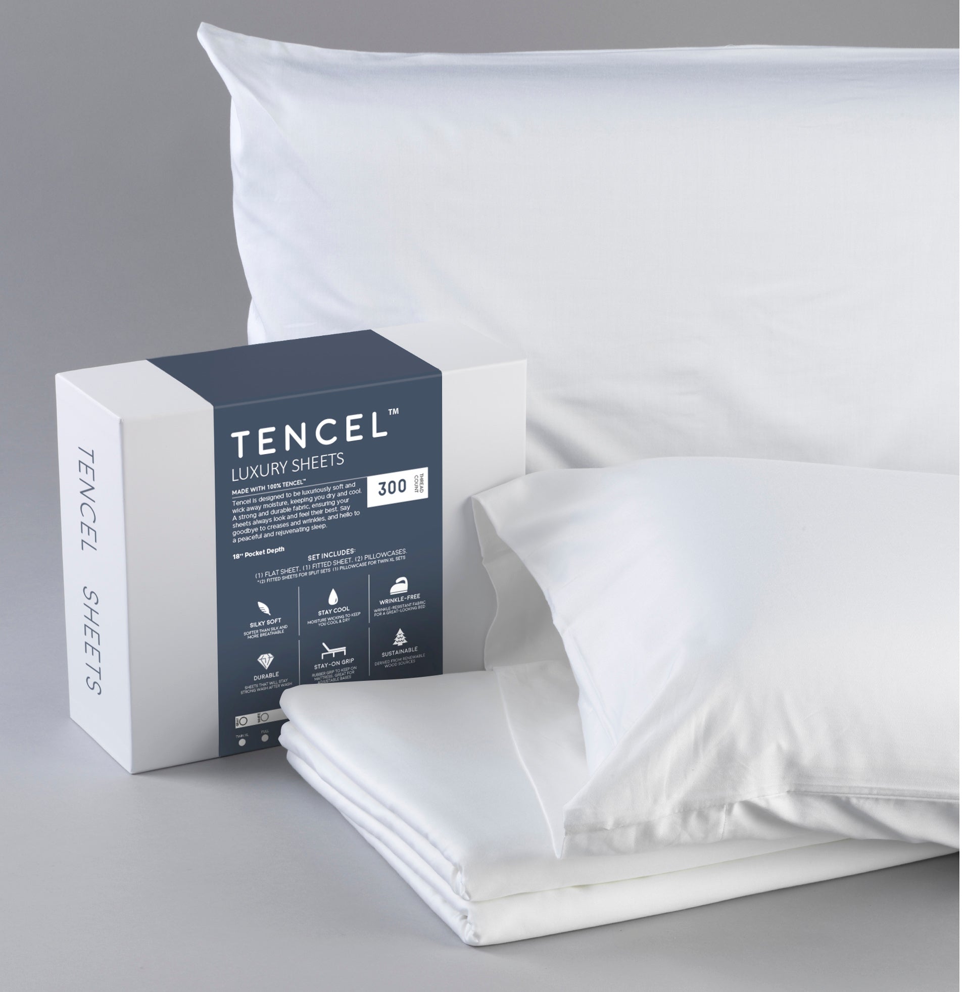 Vyro Tencel Luxury Bed Sheets - Twin