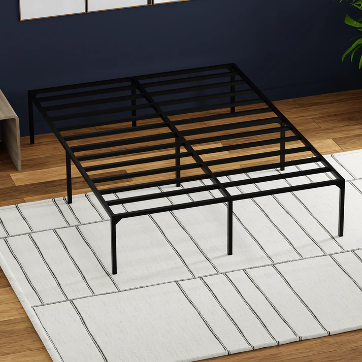 Vyro Metal Mattress Foundation with Removable Cover